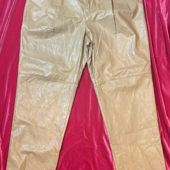 Rails Tan Faux Leather Pant - Picture 4 of 6